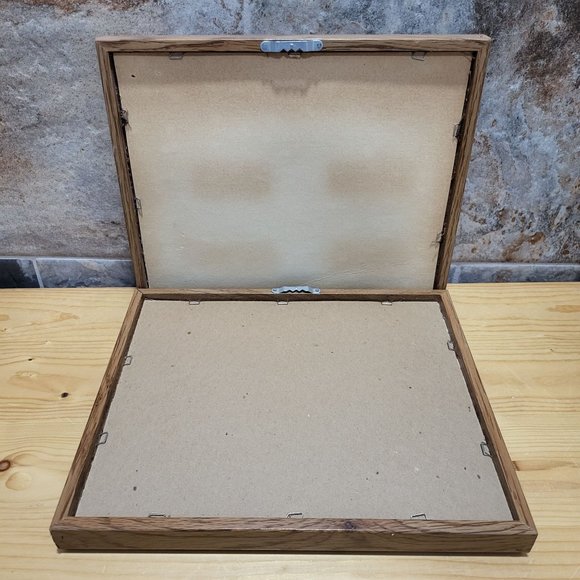 VTG Crewel Embroidery Pair Seashells Wildflowers Framed Hanging Wall Decor - Picture 4 of 13